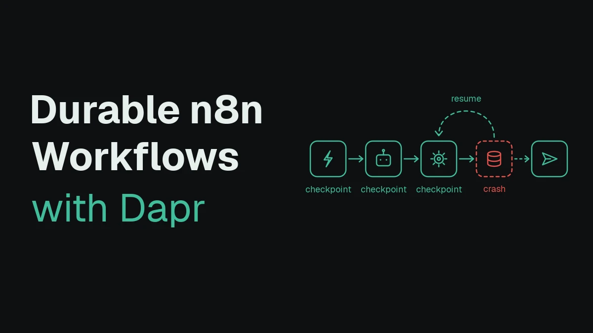 Making n8n Workflows Durable with Dapr