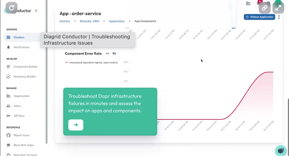 Troubleshoot infrastructure issues