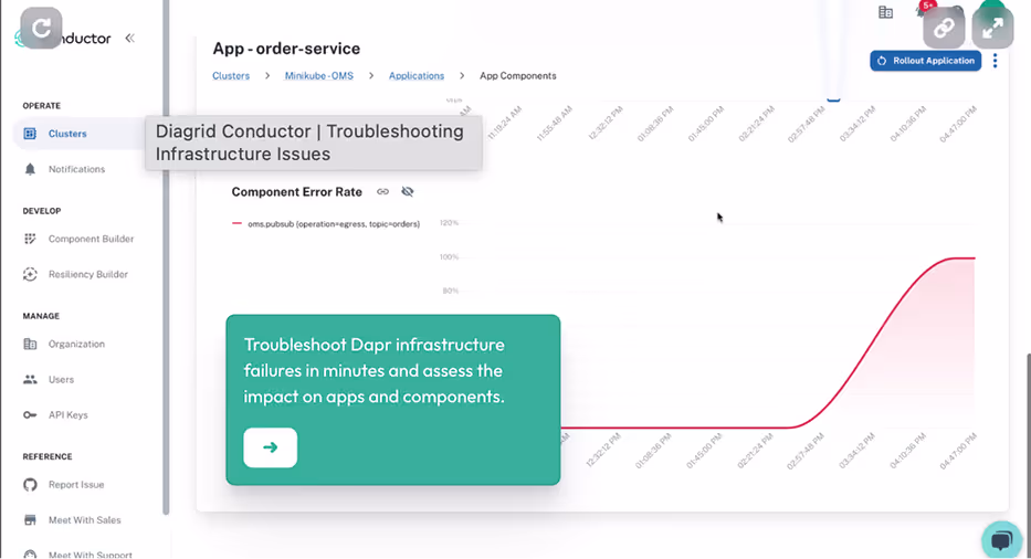 Troubleshoot infrastructure issues